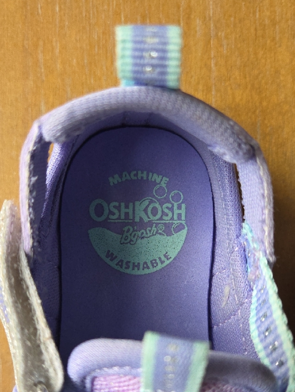 OshKosh B'gosh Bump Toe Sandal Waterproof Lilac Toddler 7 - Picture 7 of 9